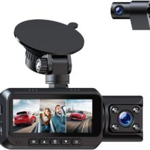 Toguard CE66 Front 4K + Cabin 1080P Dual Dash Camera 3 Channel Dash Cam for Cars.