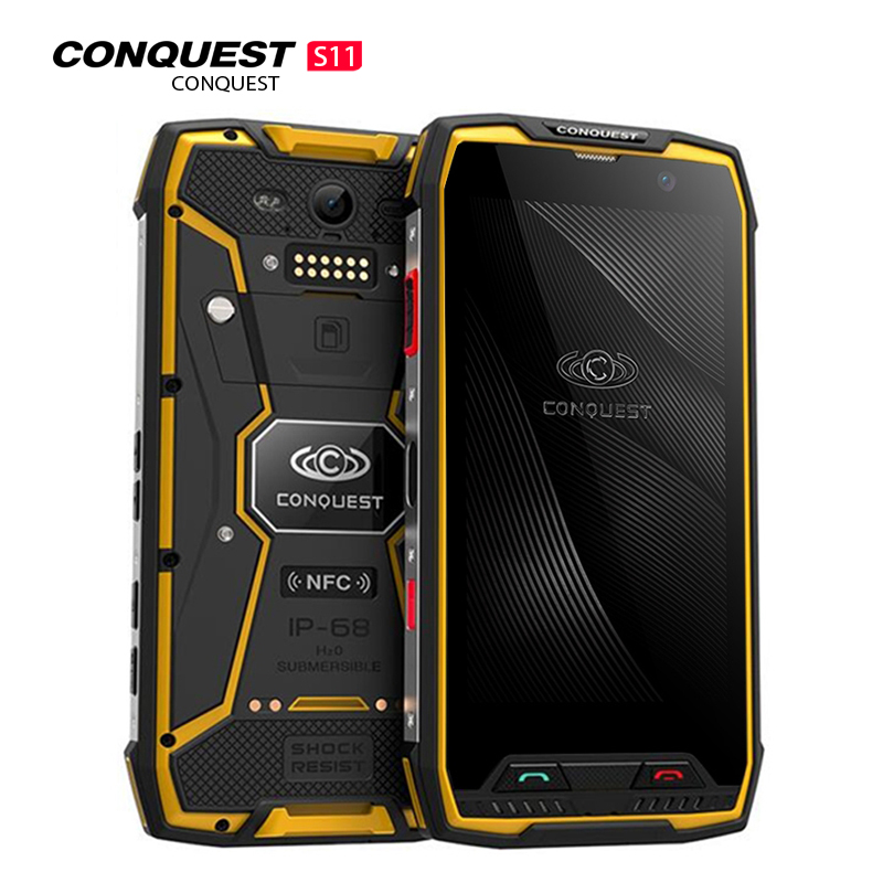 Conquest S11 smartphone yellow