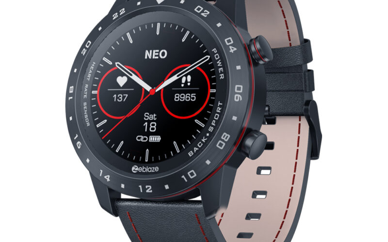 Zeblaze NEO 2 Smartwatch Health Fitness Waterproof Better Battery Life Classic Design Bluetooth 5.0 black_Universal